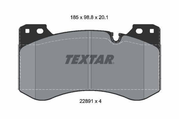 set placute frana,frana disc TEXTAR 2289101