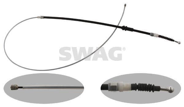 Cablu, frana de parcare SWAG 30 93 7218
