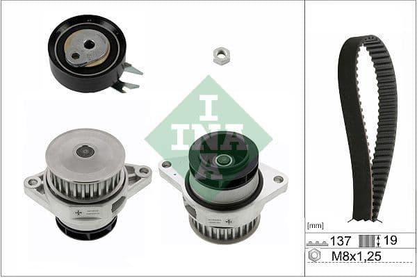 Set pompa apa + curea dintata Schaeffler INA 530 0167 30
