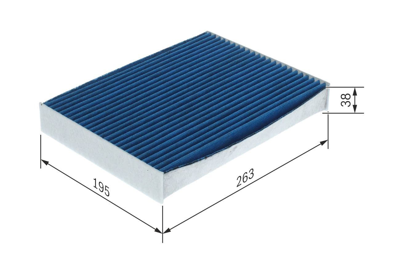 Filtru, aer habitaclu BOSCH 0 986 628 637