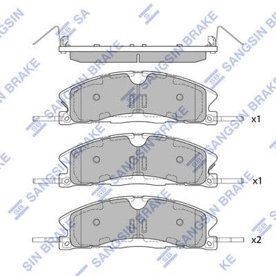 set placute frana,frana disc HI-Q SP1620