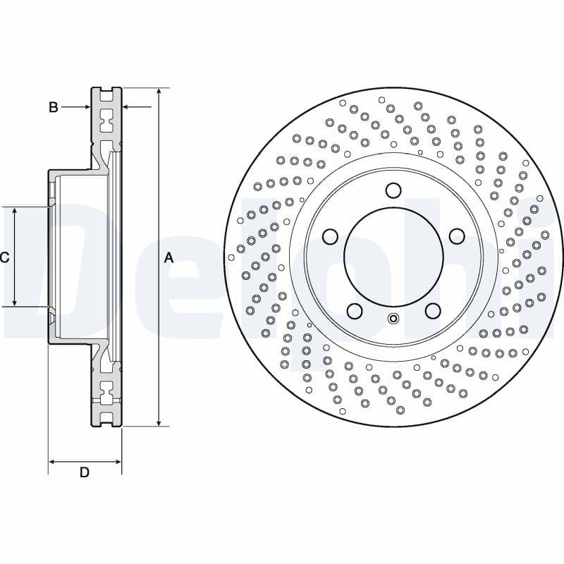 Disc frana DELPHI BG4781C
