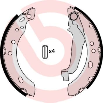 Set saboti frana BREMBO ESSENTIAL LINE S 56 507