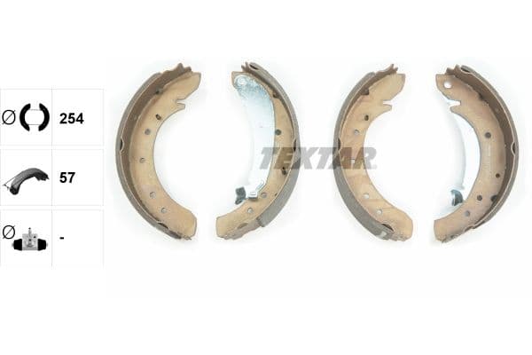Set saboti frana TEXTAR 91049600