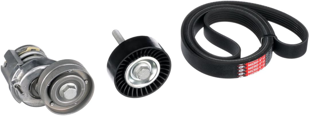 Set curea transmisie cu caneluri GATES Micro-V® K076PK1735