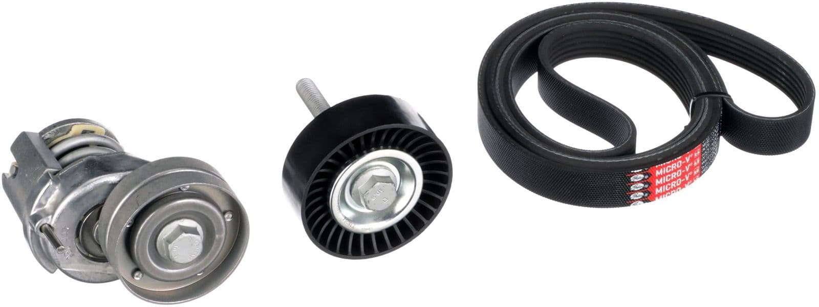 Set curea transmisie cu caneluri GATES Micro-V® K076PK1735
