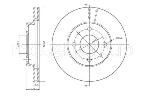 Disc frana METELLI 23-0553