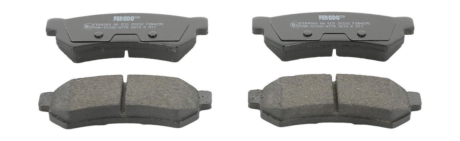 set placute frana,frana disc FERODO PREMIER ECO FRICTION FDB4295