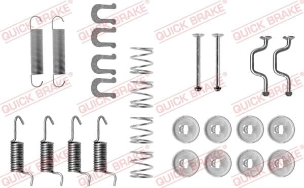 set accesorii, saboti frana parcare QUICK BRAKE 105-0810