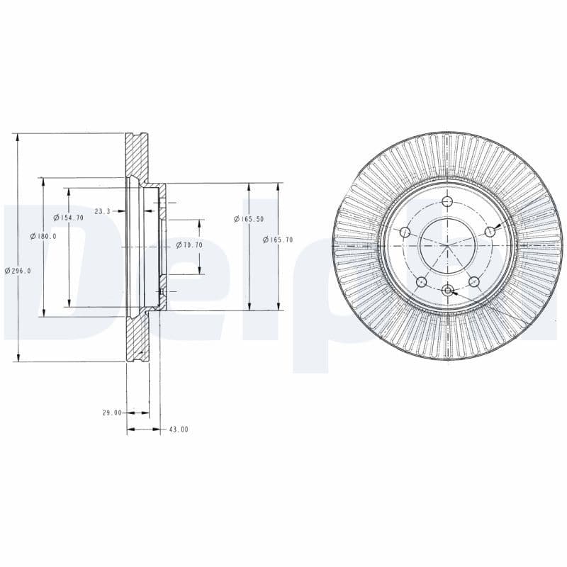Disc frana DELPHI BG4092C