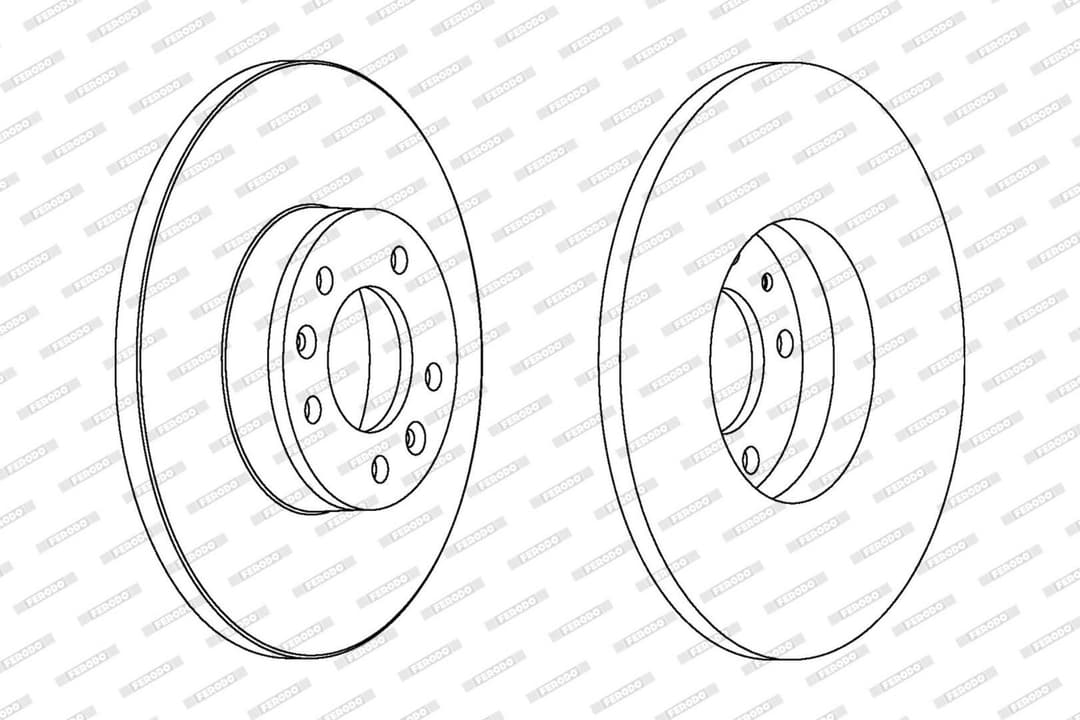 Disc frana FERODO DDF1602C