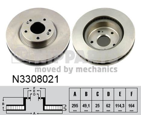 Disc frana NIPPARTS N3308021