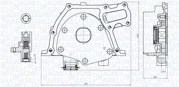 Pompa ulei MAGNETI MARELLI 351516000017