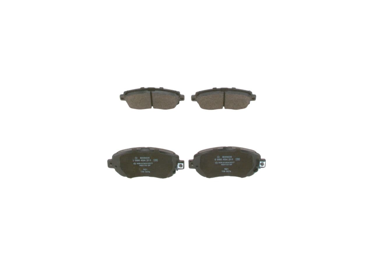 set placute frana,frana disc BOSCH 0 986 494 211
