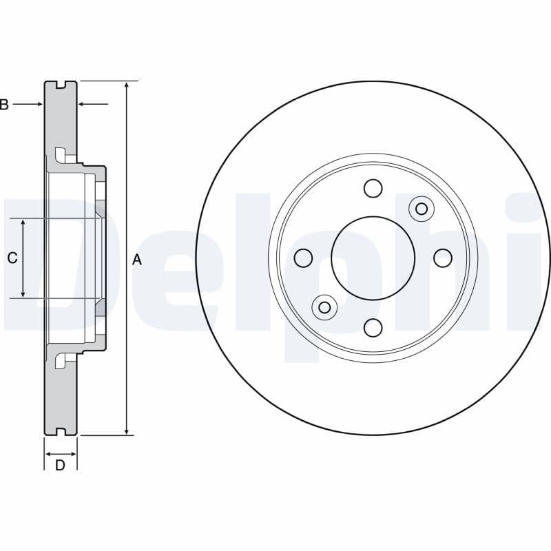 Disc frana DELPHI BG4459C