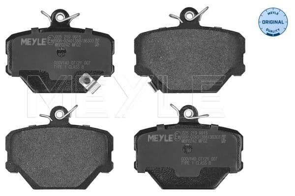 set placute frana,frana disc MEYLE -ORIGINAL: True to OE. 025 219 9915