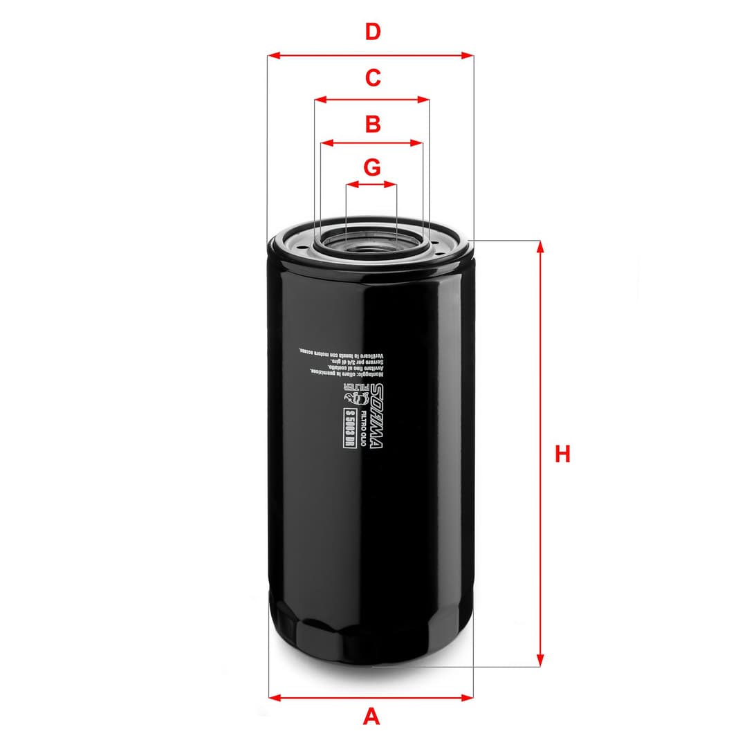 Filtru ulei SOFIMA S 5003 DR