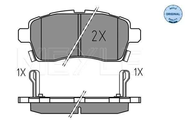 set placute frana,frana disc MEYLE -ORIGINAL: True to OE. 025 228 5015
