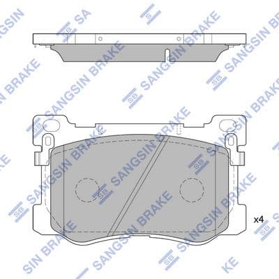 set placute frana,frana disc HI-Q SP4228