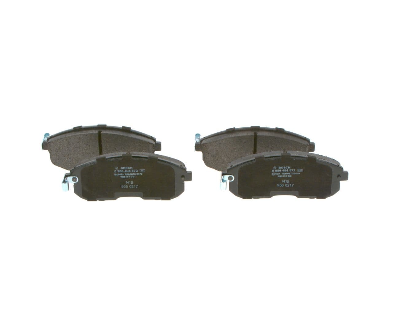 set placute frana,frana disc BOSCH 0 986 494 572