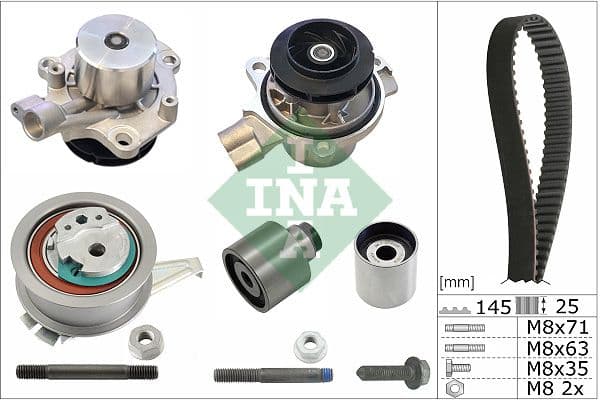 Set pompa apa + curea dintata Schaeffler INA 530 0650 31