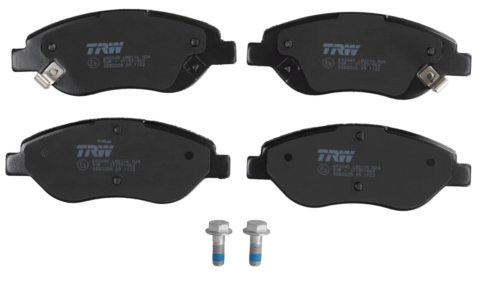 set placute frana,frana disc TRW GDB2228