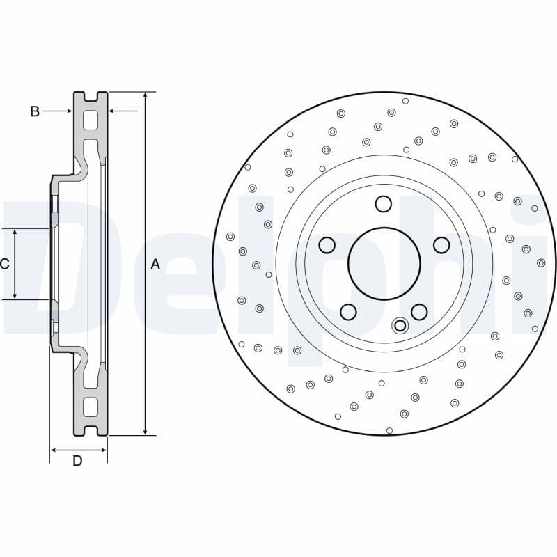 Disc frana DELPHI BG4658C