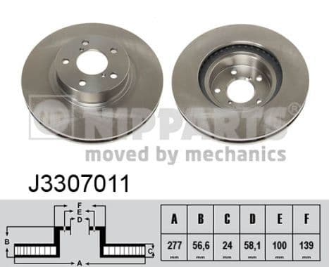 Disc frana NIPPARTS J3307011