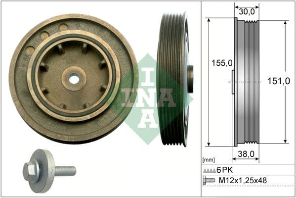 Fulie curea, arbore cotit Schaeffler INA 544 0101 20