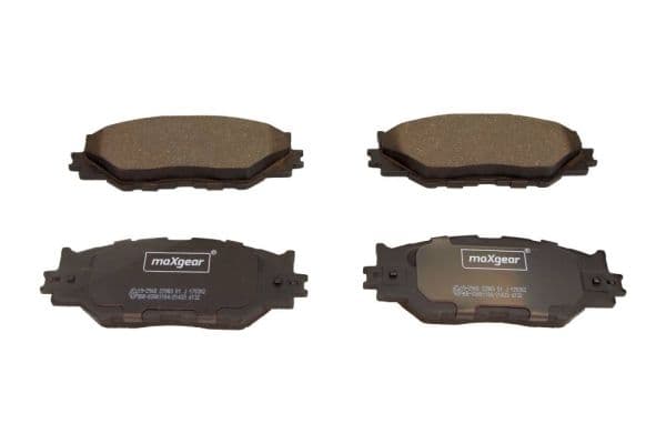 set placute frana,frana disc MAXGEAR 19-2968