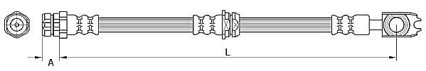 Furtun frana METZGER 4110881