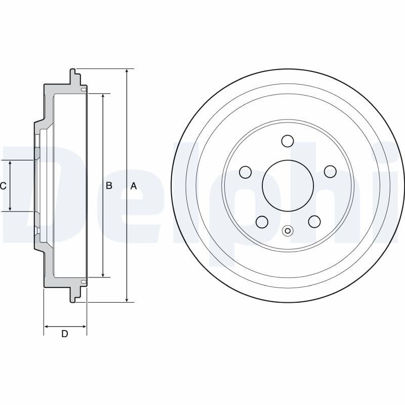Tambur frana DELPHI BF561