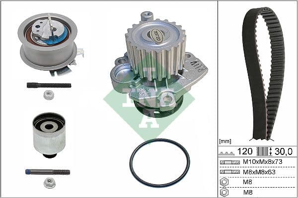 Set pompa apa + curea dintata Schaeffler INA 530 0201 33