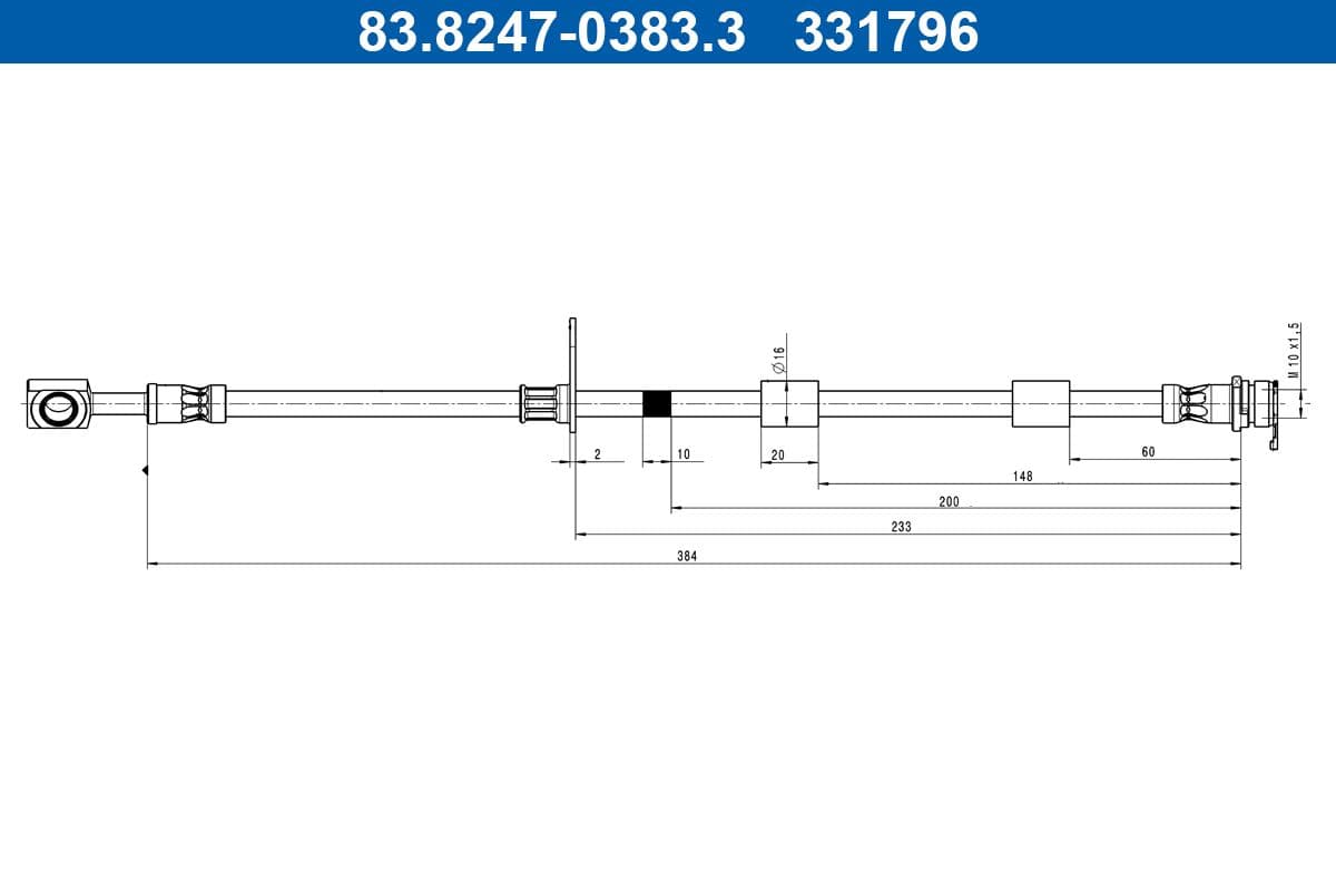 Furtun frana ATE 83.8247-0383.3