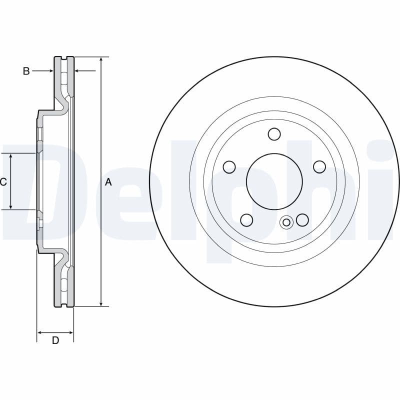 Disc frana DELPHI BG4927C
