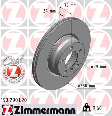 Disc frana ZIMMERMANN COAT Z 150.2901.20