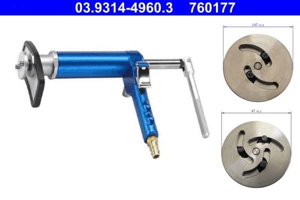 Set dispozitive rotire/reintroducere, etrier frana ATE 03.9314-4960.3