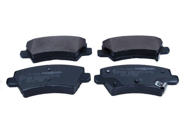 set placute frana,frana disc MAXGEAR 19-3903