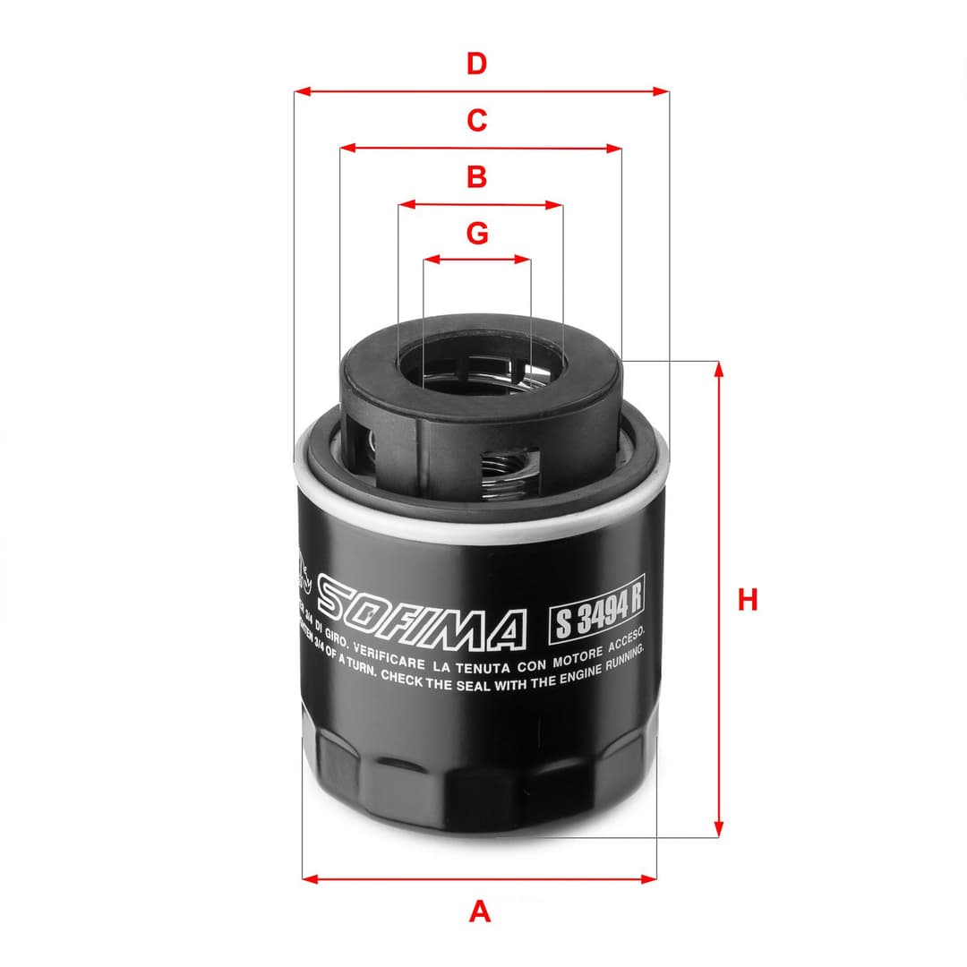 Filtru ulei SOFIMA S 3494 R