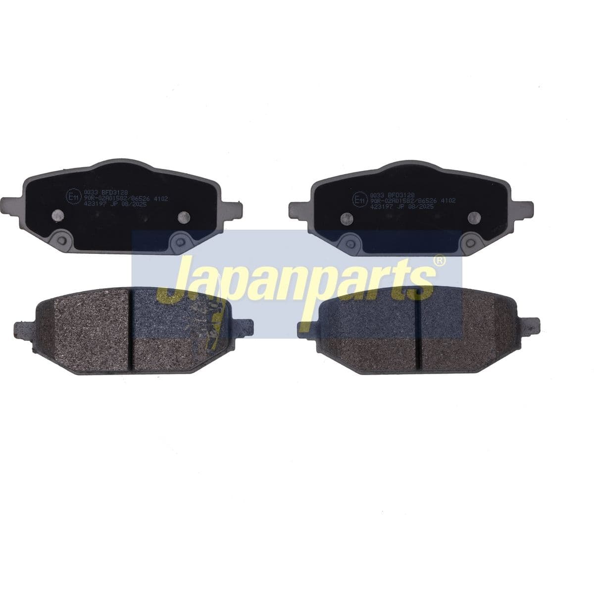 set placute frana,frana disc JAPANPARTS PP-0033AF
