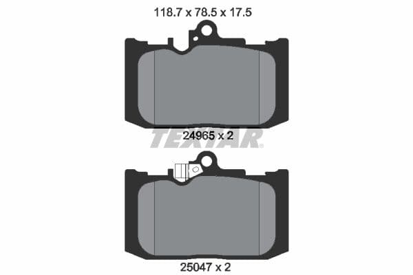 set placute frana,frana disc TEXTAR 2496501