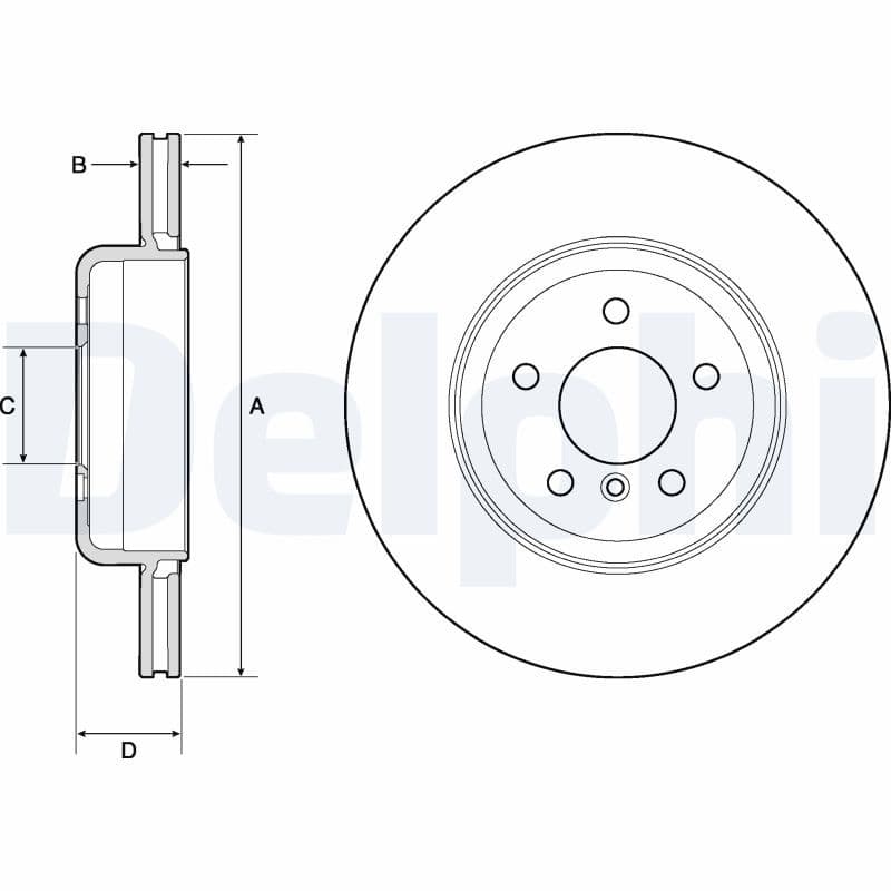 Disc frana DELPHI BG9130C