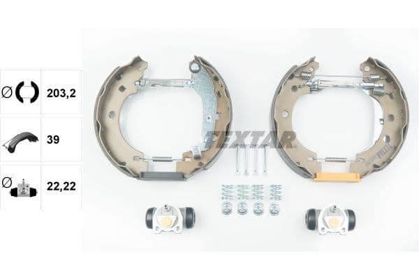 Set saboti frana TEXTAR Shoe Kit Pro 84052800