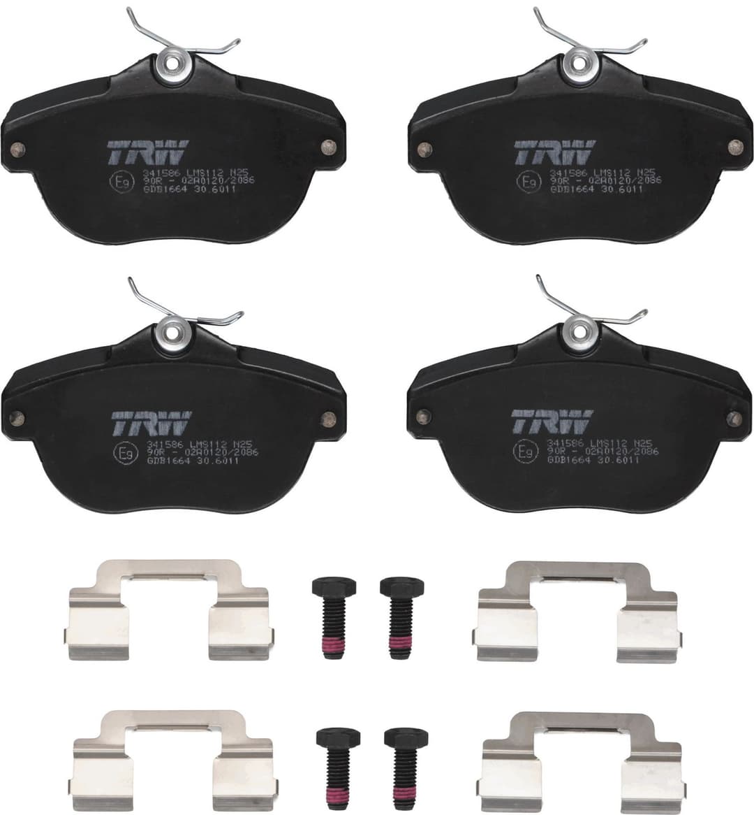 set placute frana,frana disc TRW GDB1664