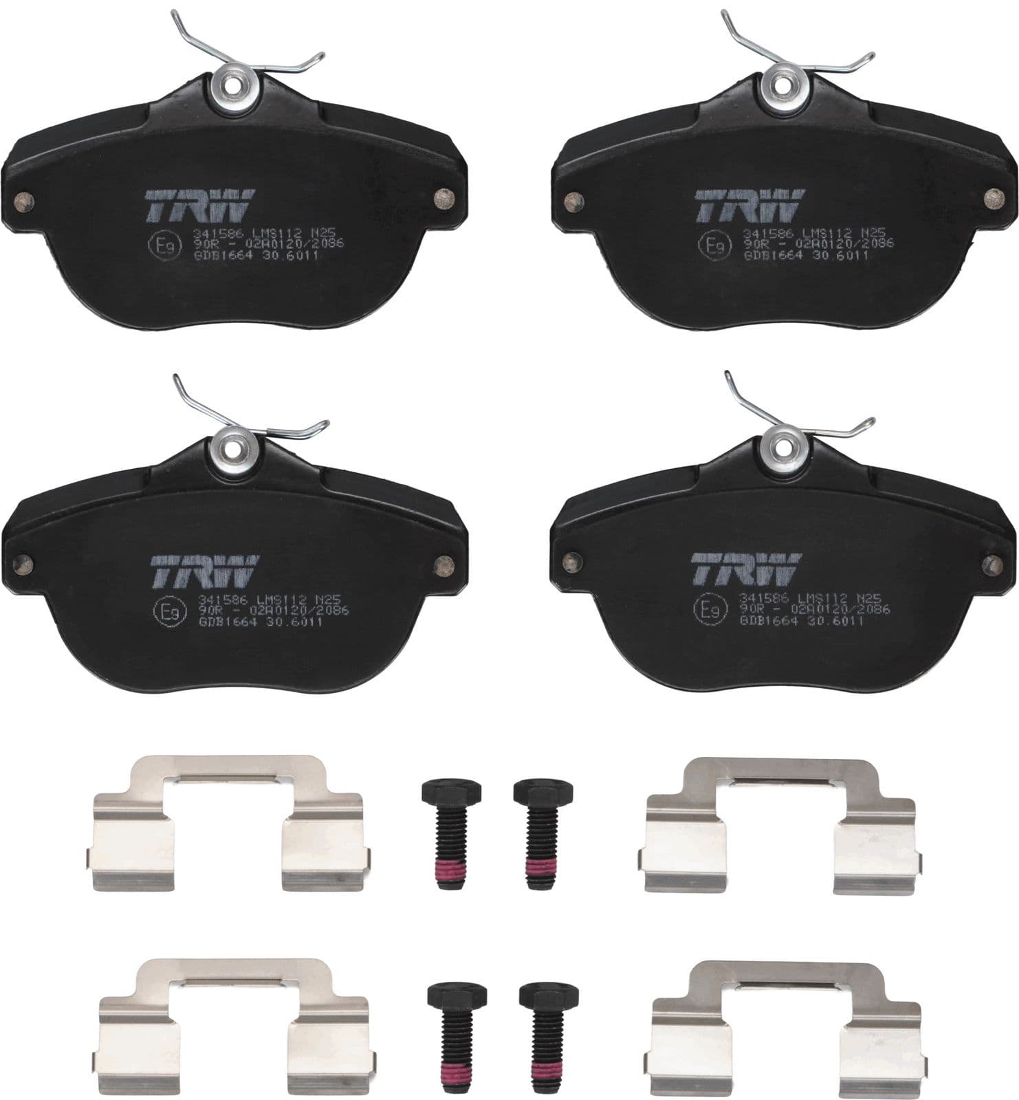 set placute frana,frana disc TRW GDB1664