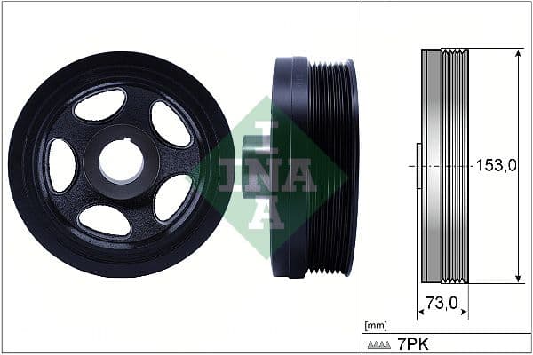 Fulie curea, arbore cotit Schaeffler INA 544 0183 10