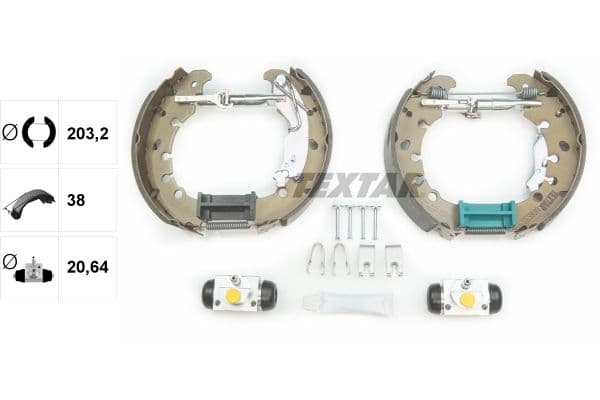 Set saboti frana TEXTAR Shoe Kit Pro 84065301