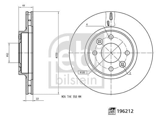 Disc frana FEBI BILSTEIN 196212