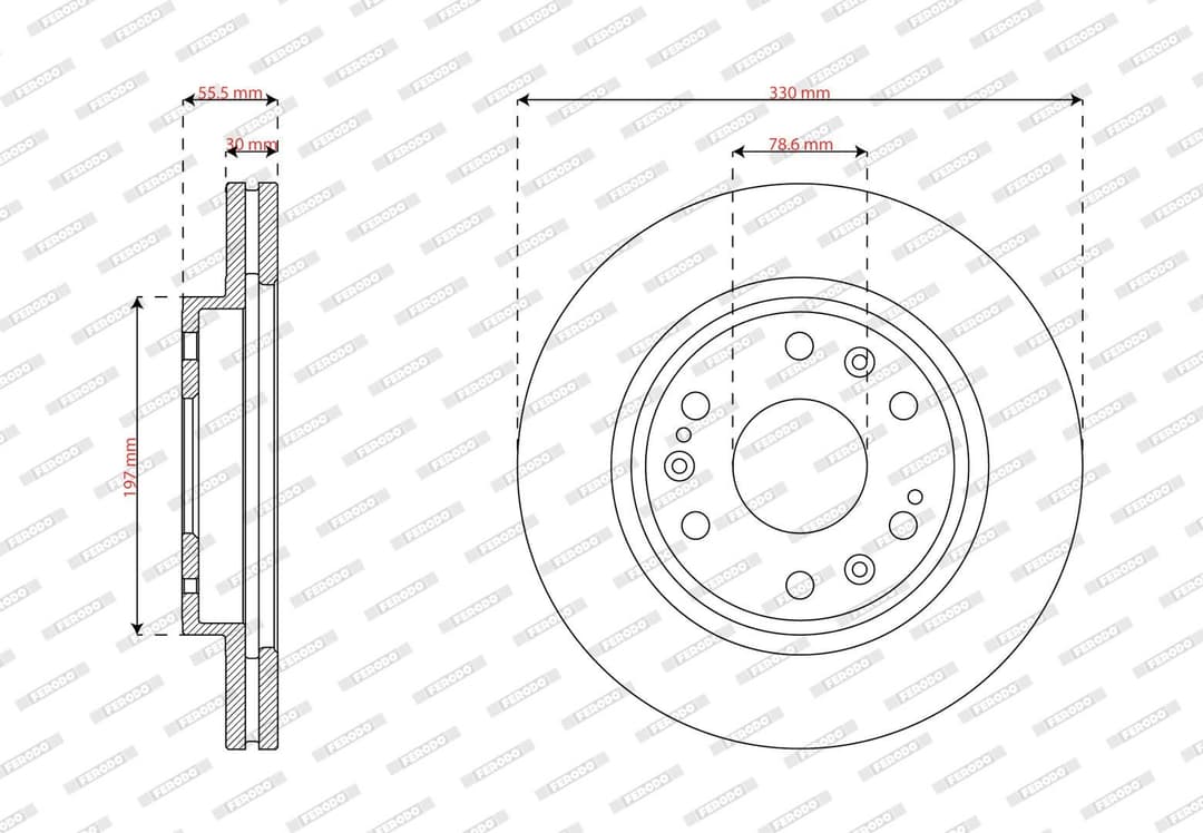 Disc frana FERODO DDF3195-1