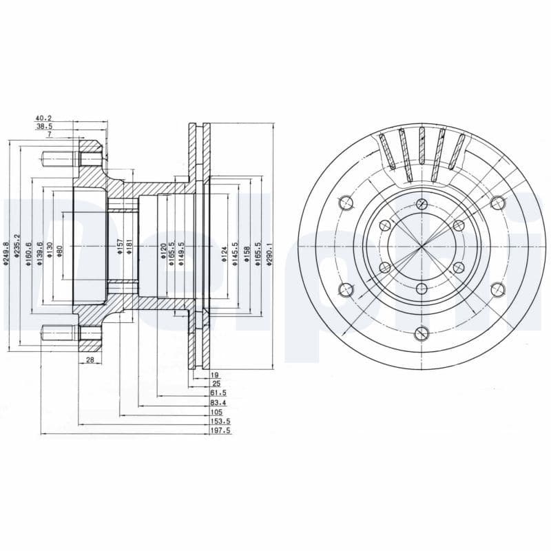 Disc frana DELPHI BG9453